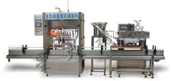 8頭自流式全自動(dòng)直線灌裝線