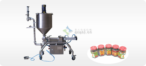 單頭瓶裝辣椒醬灌裝機(jī)