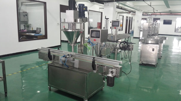 全自動(dòng)粉劑灌裝機(jī),粉劑灌裝封罐機(jī)