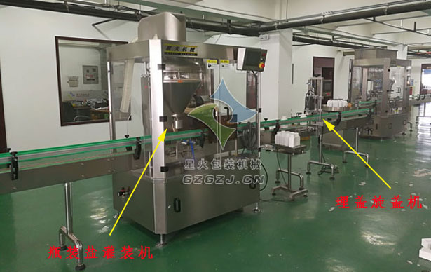 瓶裝鹽自動灌裝生產(chǎn)線