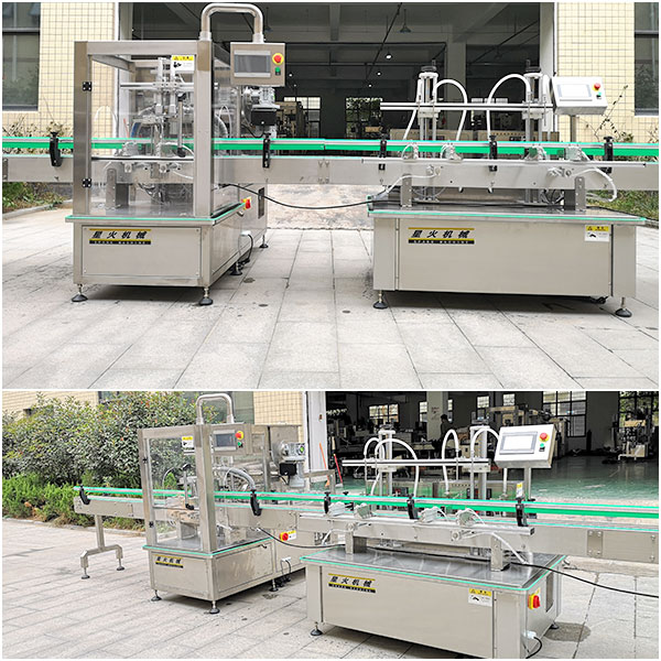 顆粒醬料灌裝加汁生產(chǎn)線展示