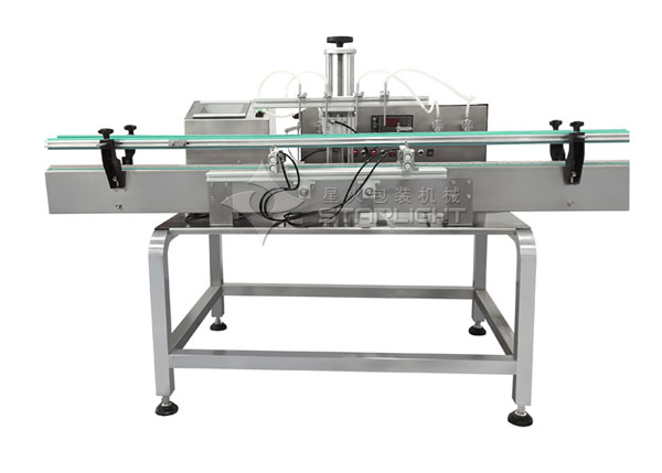 小型液體全自動灌裝機,四頭磁力泵液體灌裝機