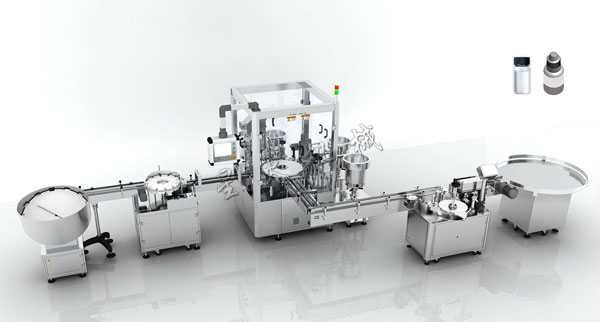 電子煙油理瓶灌裝貼標(biāo)生產(chǎn)線