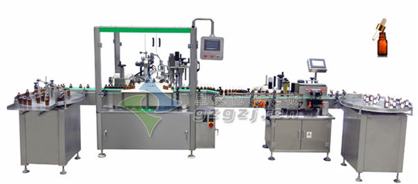 隱形眼鏡護(hù)理液灌裝機(jī)生產(chǎn)線/全自動(dòng)灌裝旋蓋一體機(jī)