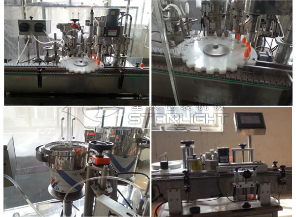 隱形眼鏡護(hù)理液灌裝機(jī)生產(chǎn)線/全自動(dòng)灌裝旋蓋一體機(jī)