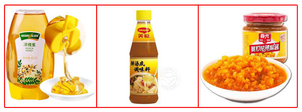 星火調(diào)味品灌裝生產(chǎn)線包裝樣品展示