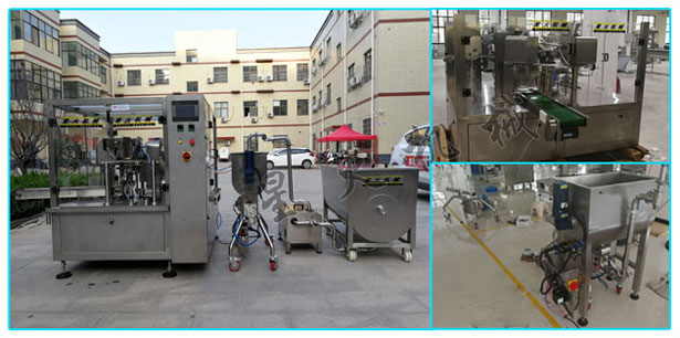 星火廠房全自動(dòng)調(diào)味醬包裝機(jī)設(shè)備展示