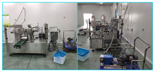 客戶(hù)星火袋裝調(diào)味品包裝設(shè)備展示