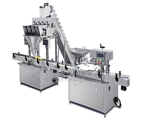 全自動(dòng)小顆粒罐裝封罐線